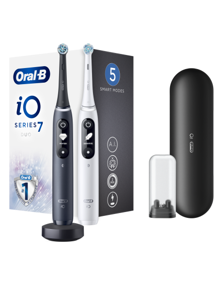 iOM7D.2H2.2BD Oral-B iO7 Duo Pack elektriline hambahari White/ Black Onyx