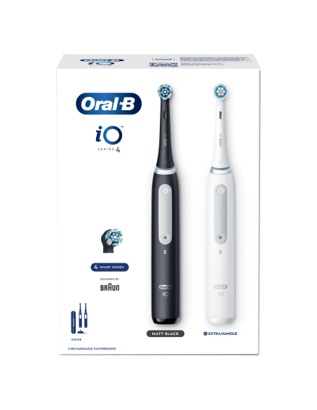 iOG4d.2J6.2K Oral-B iO4 elektriline hambahari Duo Pack Matt Black+Quite White