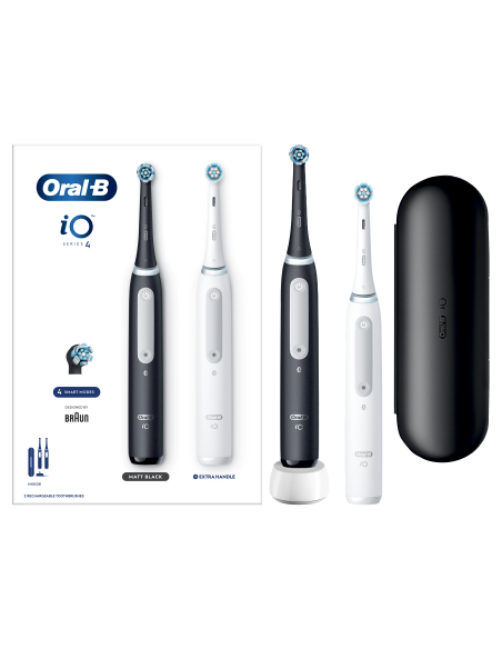 iOG4d.2J6.2K Oral-B iO4 elektriline hambahari Duo Pack Matt Black+Quite White
