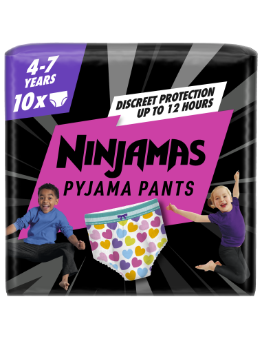 Pampers Ninjamas Pidžaamapüksid Heart, 10 tk, 17-30 kg