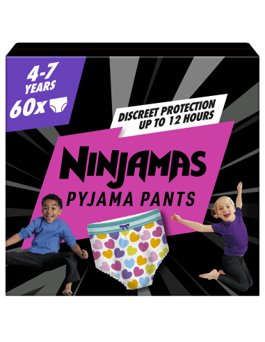 Pampers Ninjamas Pidžaamapüksid Heart, 60 tk,...