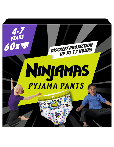 Pampers Ninjamas Pidžaamapüksid Space, 60 tk, 17-30 kg
