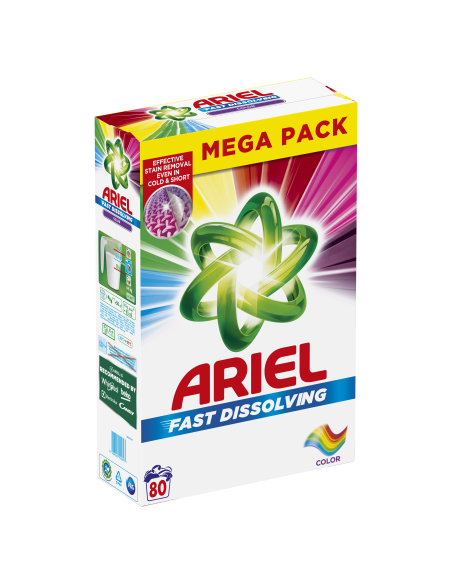 Ariel Pesupulber Color, 4.4 kg, 80 Pesukorda