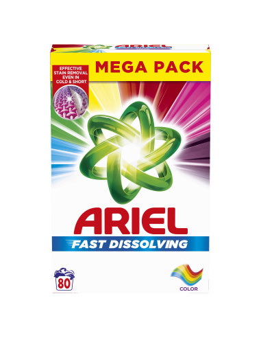 Ariel Pesupulber Color, 4.4 kg, 80 Pesukorda
