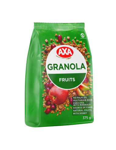 AXA puuviljamüsli meega 375 g