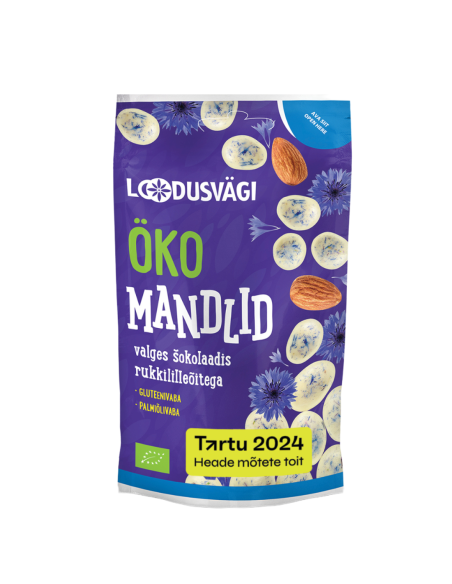 Loodusvägi ÖKO näks mandlid valges šokolaadis 50g AT-BIO-402