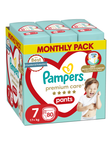 Pampers Premium Care Püksmähkmed, Suurus 7, 80 Mähet, 17kg+
