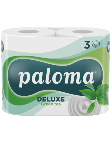 Paloma tualettpaber Deluxe Green Tea 4 rulli 3-kihiline