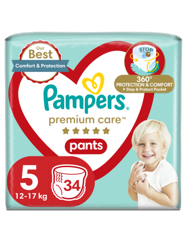 Pampers Premium Care Pants Püksmähkmed, Suurus 5, 34 Mähet, 12-17kg