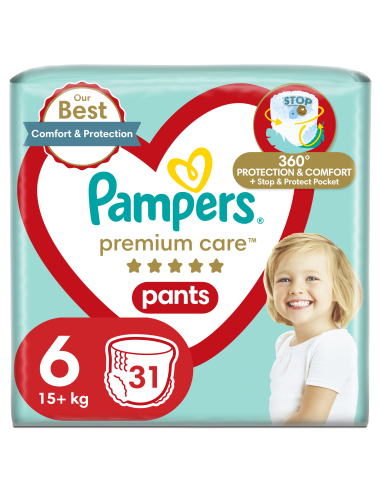 Pampers Premium Care Pants Püksmähkmed, Suurus 6, 31 Mähet, 15kg+