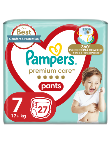 KAST 3 tk! Pampers Premium Care Püksmähkmed, Suurus 7, 27 Mähet, 17kg+