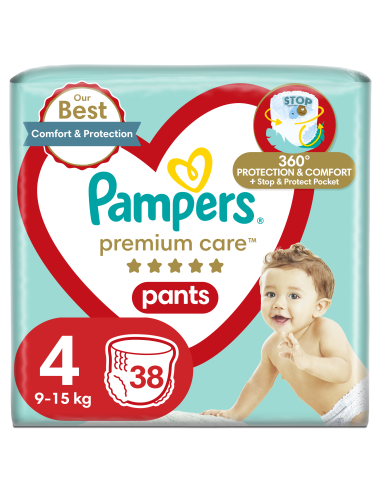 Pampers Premium Care Pants Püksmähkmed, Suurus 4, 38 Mähet, 9-15kg