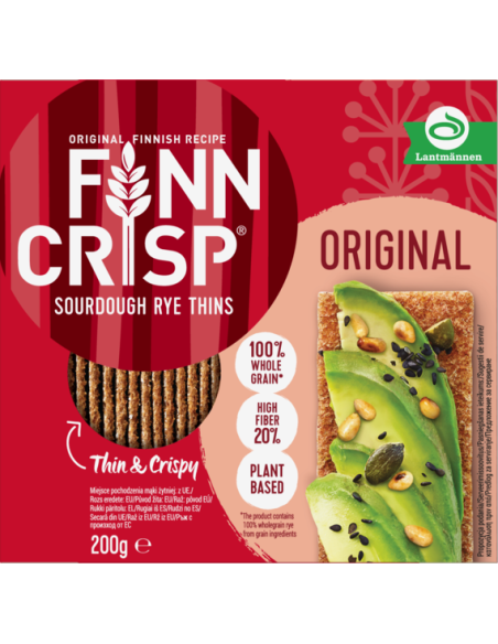 KAST 18tk! FINN CRISP Original Taste õhukesed näkileivad 200g