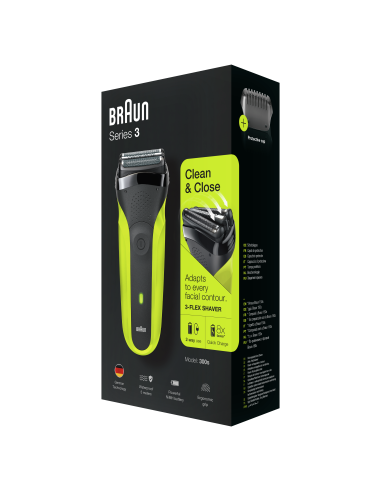 300s Braun Series 3 laetav pardel, roheline