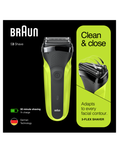 300s Braun Series 3 laetav pardel, roheline