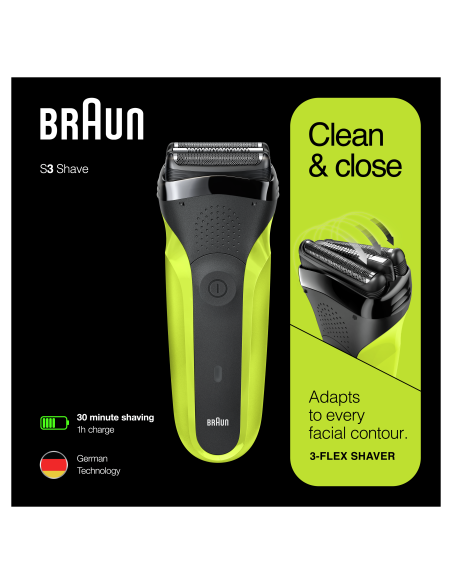 300s Braun Series 3 laetav pardel, roheline