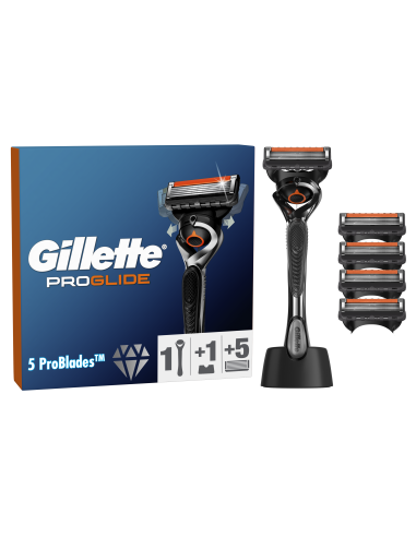 Gillette Fusion5 ProGlide Raseerija Meestele + 5 Vahetustera