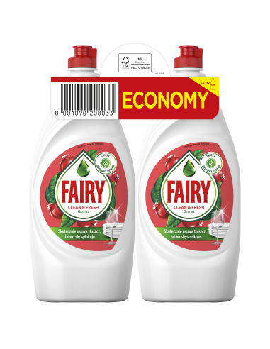 Fairy Nõudepesuvedelik Pomegranate 2 x 900 ml