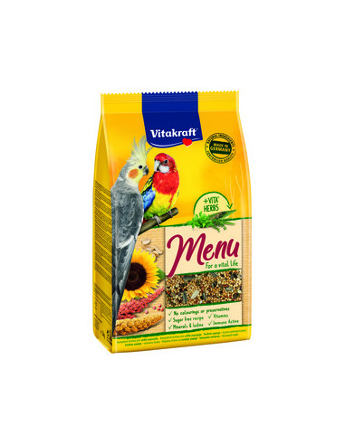 Vitakraft Premium Menu Coctails papagoide täissööt 1kg