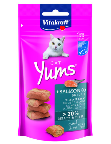 KAST 9 tk! Vitakraft Cat Yums lõhemaius kassidele 40g