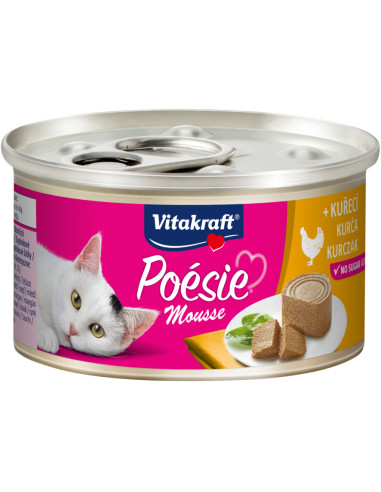 KAST 12 tk! Vitakraft Poesie kanaliha pasteet 85g konserv kassile