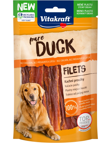 Vitakraft DUCK kuivatatud pardifilee lõigud koertele 80g