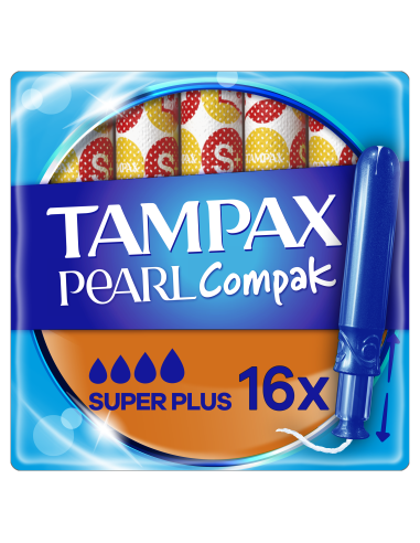 Tampax Compak Pearl Super Plus Tampoonid Aplikaatoriga, 16 tk