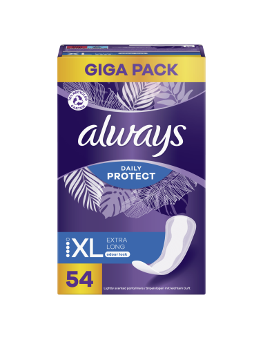 Always Daily Protect Extra Long Pesukaitsmed, 54 tk