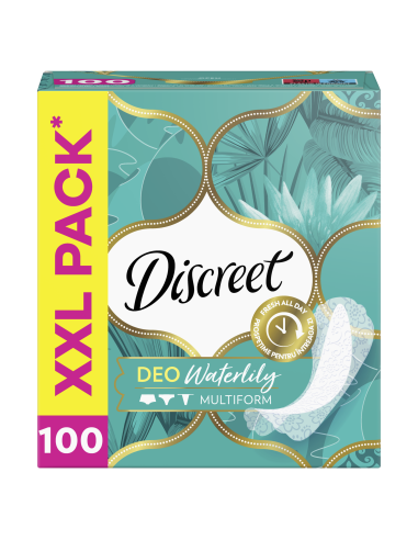 Discreet Multiform Waterlily Pesukaitsmed, 100 tk