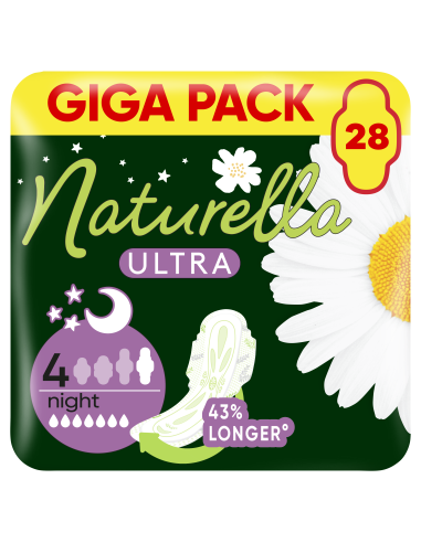 Naturella Ultra Night Size 4 Tiibadega Hügieenisidemed, 28 tk