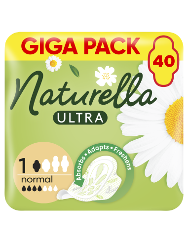 Naturella Ultra Normal Size 1 Tiibadega Hügieenisidemed, 40 tk