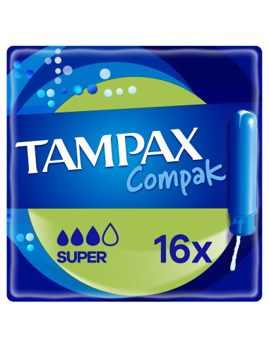 Tampax Compak Super Tampoonid Aplikaatoriga, 16 tk