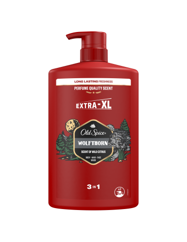 Old Spice Wolfthorn Meeste Dušigeel Ja Šampoon, 1000ml