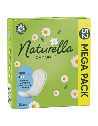 Naturella Light Camomile Pesukaitsmed, 52 tk