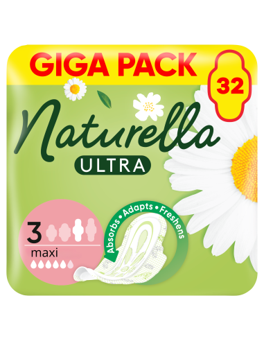 Naturella Ultra Maxi Size 3 Tiibadega Hügieenisidemed, 32 tk