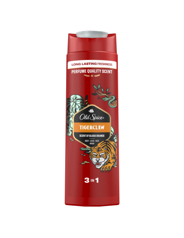 Old Spice Tigerclaw Meeste Dušigeel Ja Šampoon, 400 ml