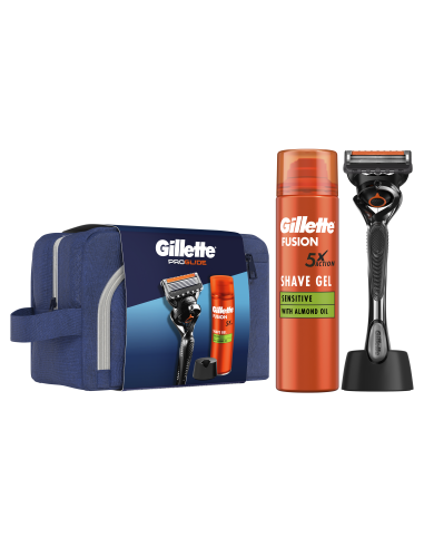 Gillette Kinkekomplekt ProGlide Raseerija + Raseerimisgeel 200 ml + Raseerija Alus