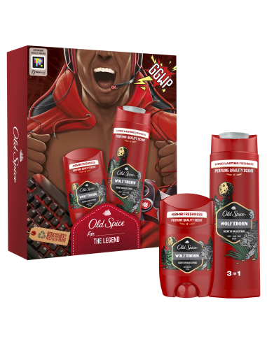 KAST 6 tk! Old Spice Kinkekomplekt Wolfthorn Gamer