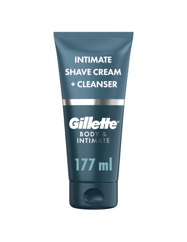 Gillette Body & Intimate Pubic 2in1 Raseerimiskreem ja Puhastusvahend, 177 ml