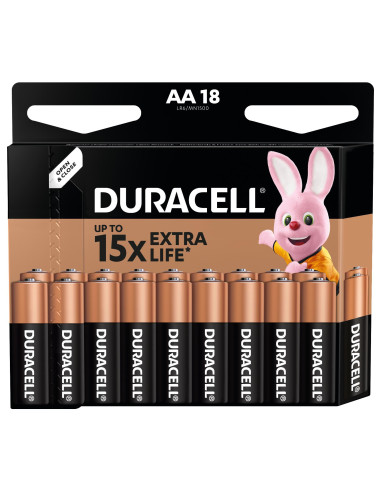 KAST 10 tk! Duracell patarei AA/MN1500 18 tk megapakk