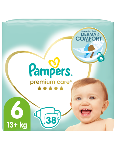 Pampers Premium Care Mähkmed,  Suurus 6, 13+ Kg, 38 Mähet