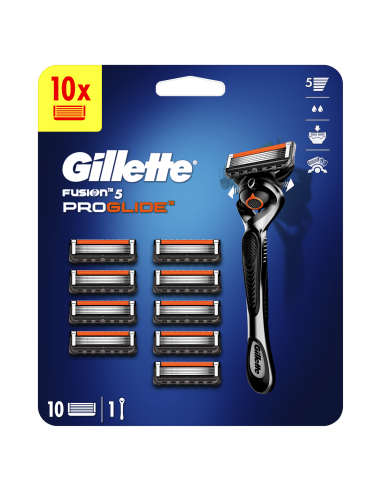 Gillette Fusion5 ProGlide Raseerija + 10 Tera, Meestele