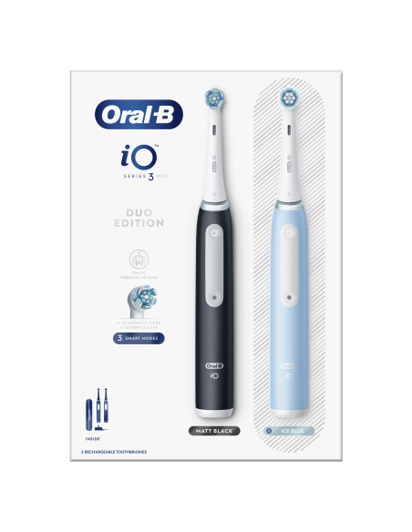 iOG3d.2i6.2K Oral-B iO3 Elektriline Hambahari Matt Black/Ice Blue Duo Pack Edition