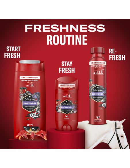 Old Spice Night Panther Meeste dušigeel ja šampoon, 1000ml
