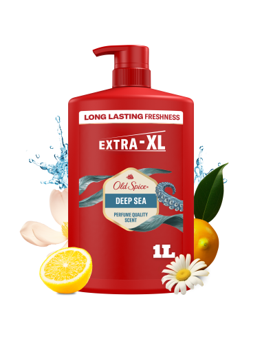 KAST 4 tk! Old Spice Deep Sea Meeste Dušigeel Ja Šampoon, 1000ml 