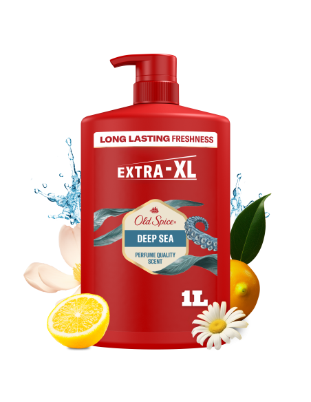 KAST 4 tk! Old Spice Deep Sea Meeste Dušigeel Ja Šampoon, 1000ml