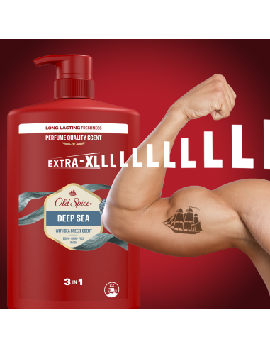 KAST 4 tk! Old Spice Deep Sea Meeste Dušigeel...