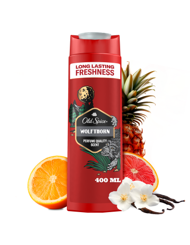 Old Spice Wolfthorn Meeste Dušigeel Ja Šampoon, 400 ml 