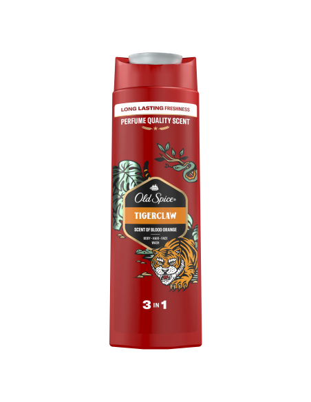 Old Spice Tigerclaw meeste dušigeel Ja šampoon, 400 ml