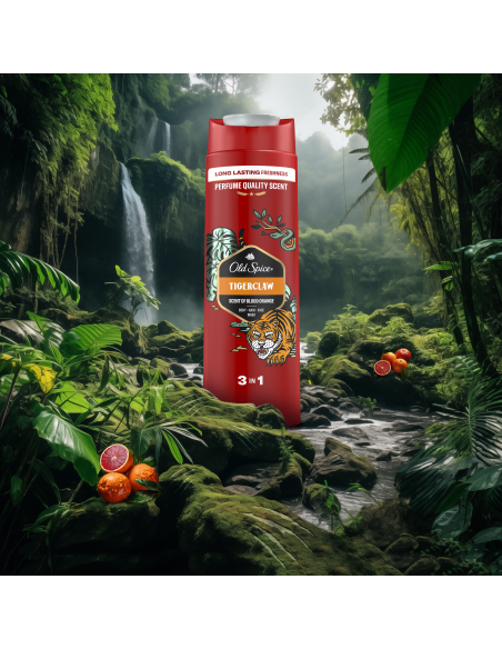 Old Spice Tigerclaw meeste dušigeel Ja šampoon, 400 ml